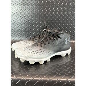 Under Armour Spotlight Men's Size 10 Black Metallic Gun Metal Cleat